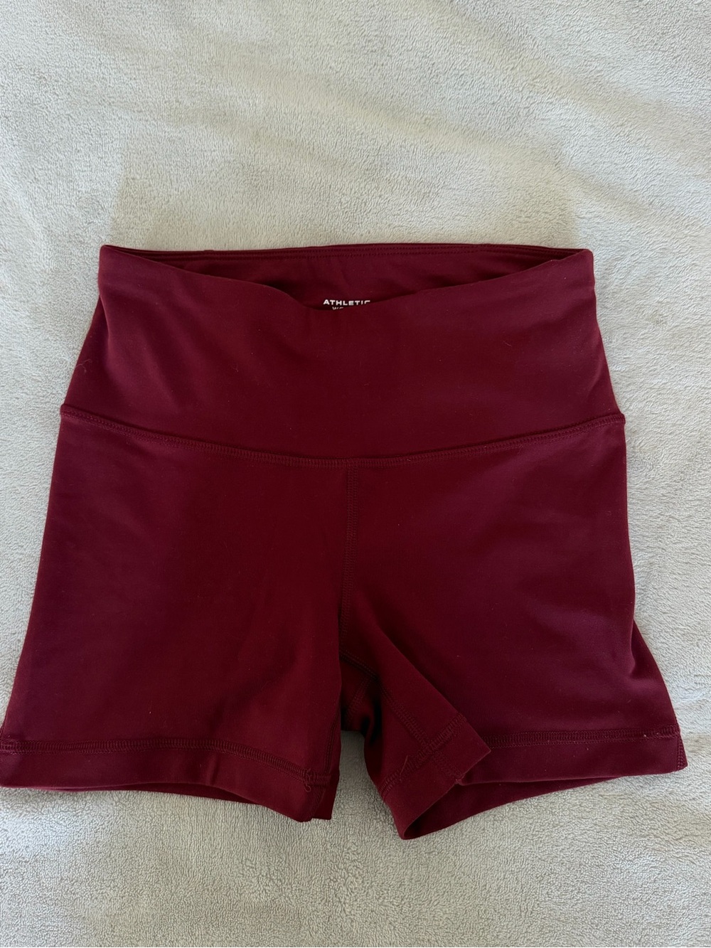 Athletic Burgundy High-Waist Women’s Shorts - Perfect Condition, Never Worn
